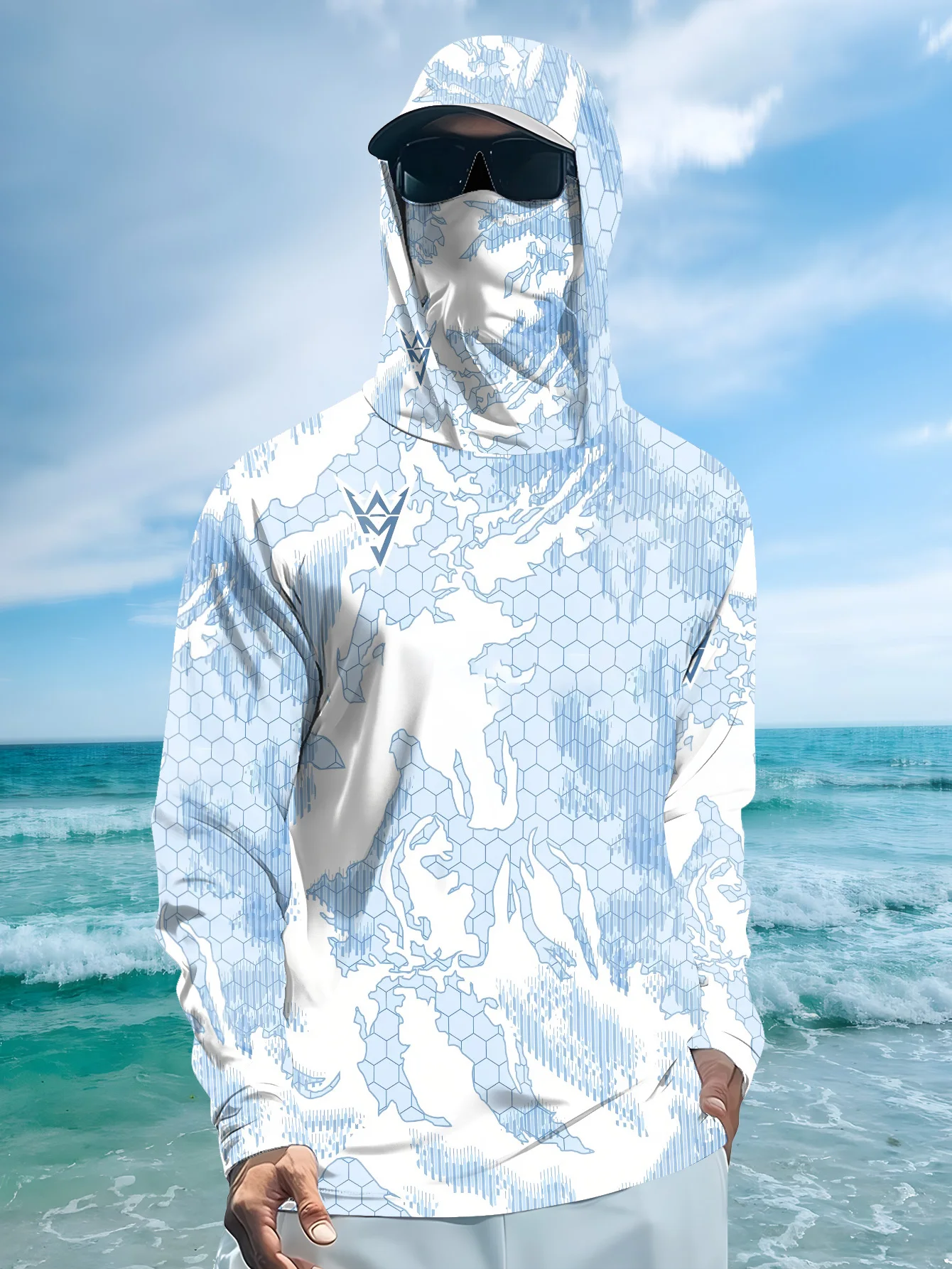 Fishing Mask Sun Protection - Nowa koszulka wędkarska z długimi rękawami