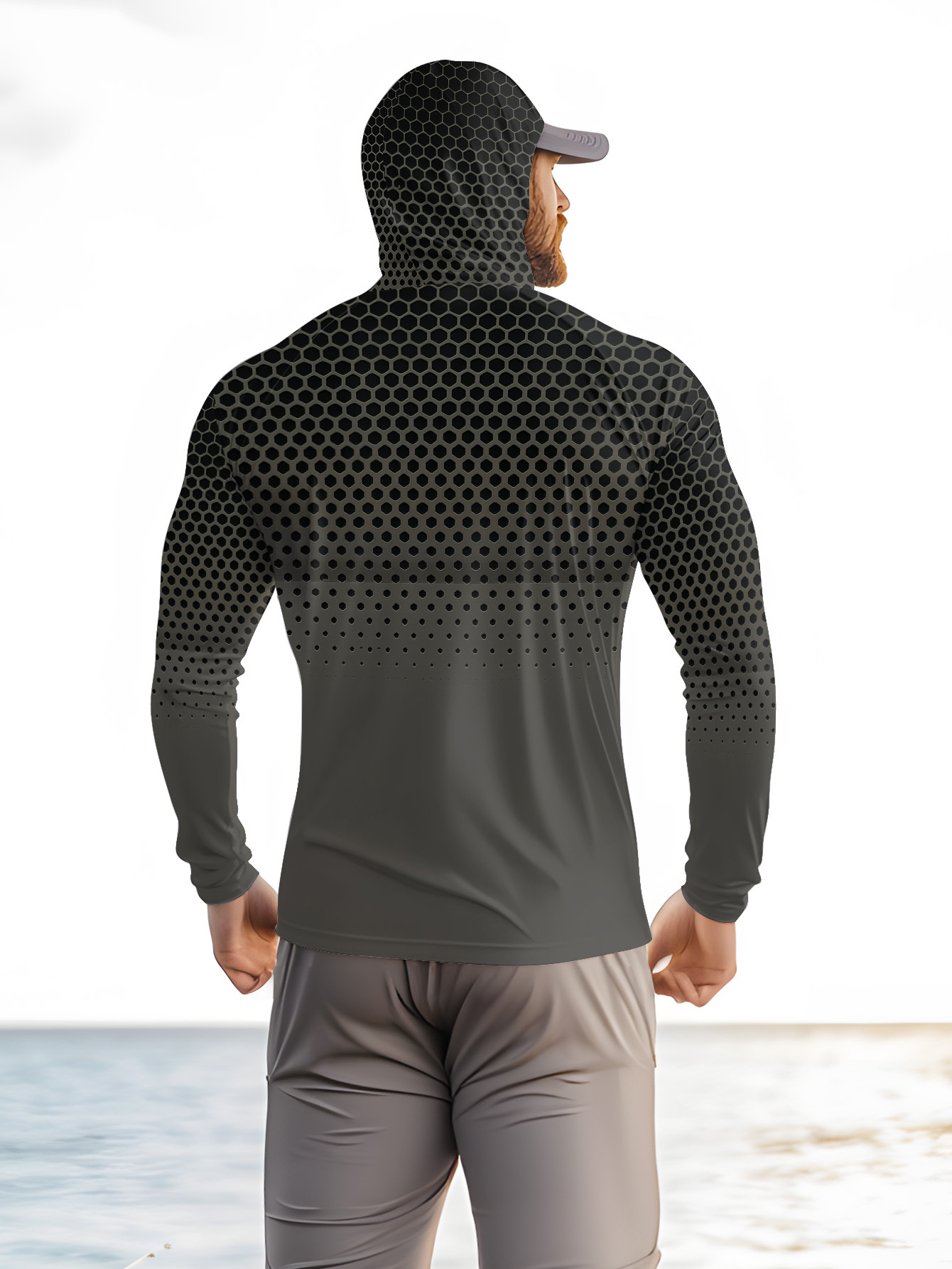 Męska letnia koszulka wędkarsk – Fishing Mask Sun Protection recenzja i cena