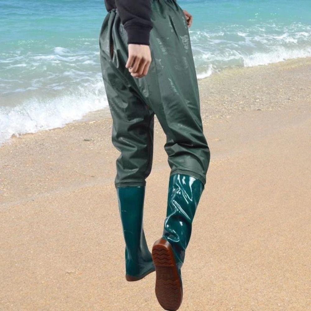 Plastikowe spodnie do wędrówek – Fishing Pants Waterproof recenzja i cena