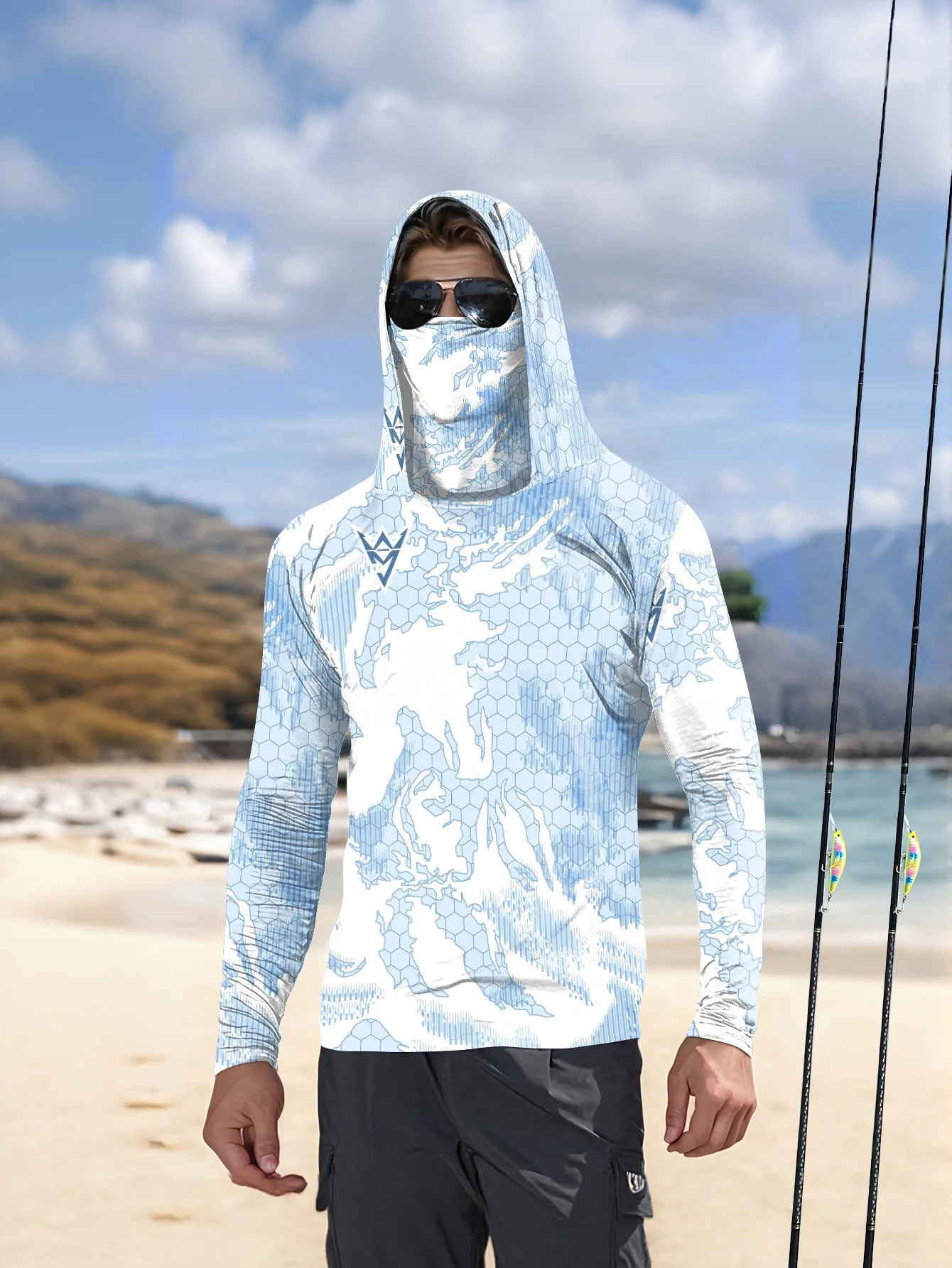 Nowa koszulka wędkarska z dług – Fishing Mask Sun Protection recenzja i cena